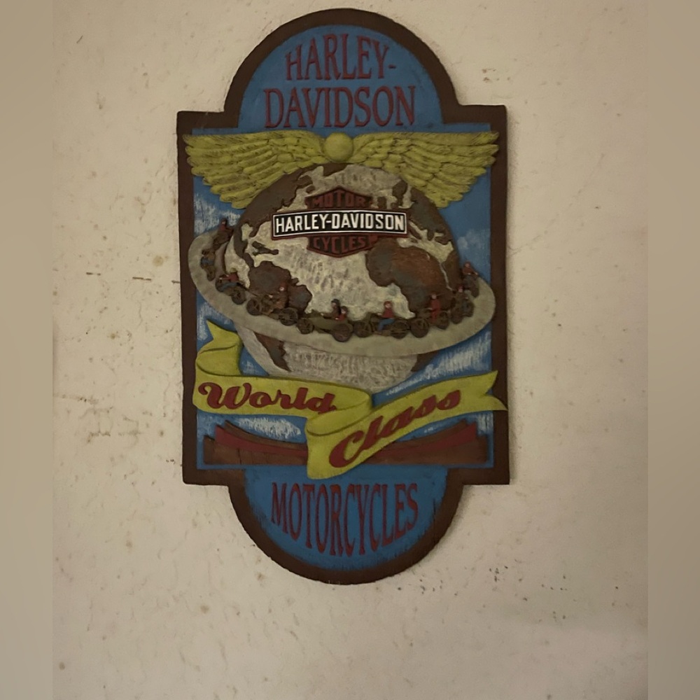 Harley Davidson Plaster Relief